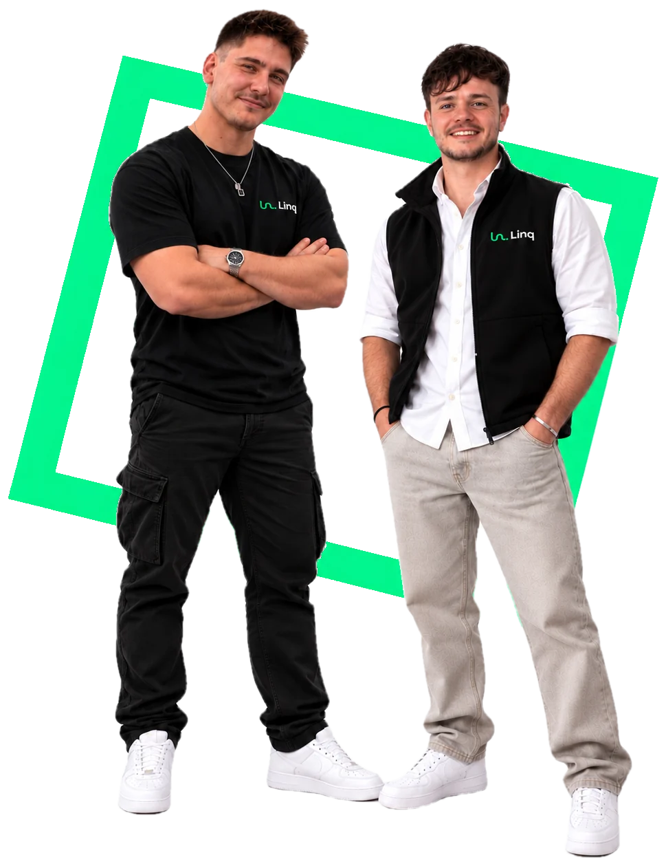 Denis Perschke und Niklas Graf, das Team hinter Linq